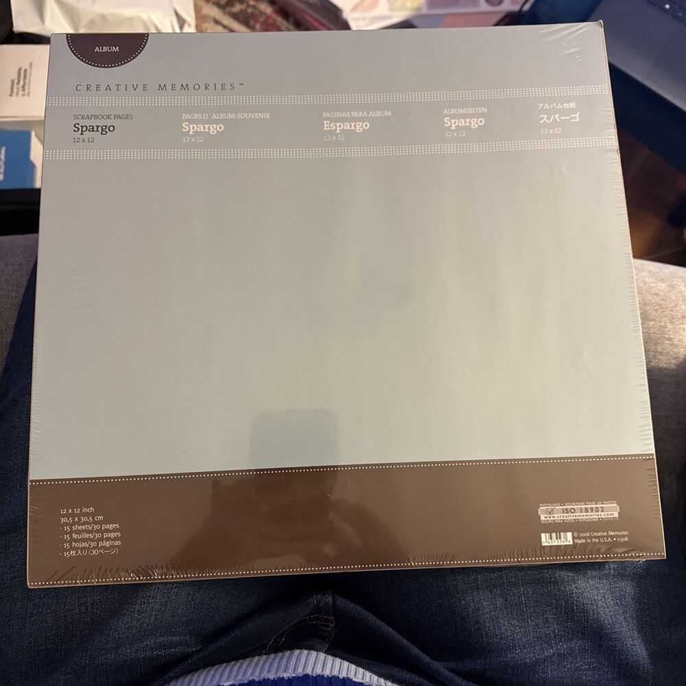 NEW SEALED 2008 Creative Memories 12 x 12 White Pages 15 Sheets/30 Pages